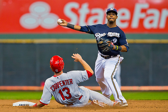 MLB: APR 16 Cardinals at Brewers